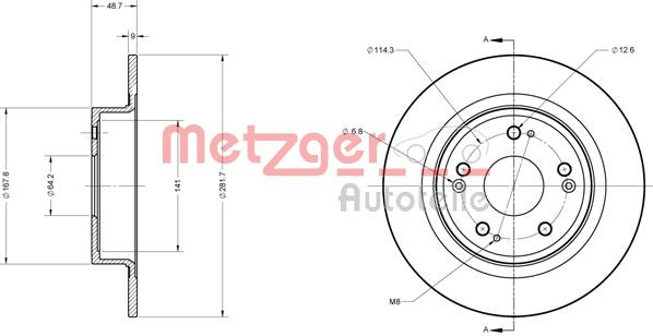 METZGER Bremsscheibe
