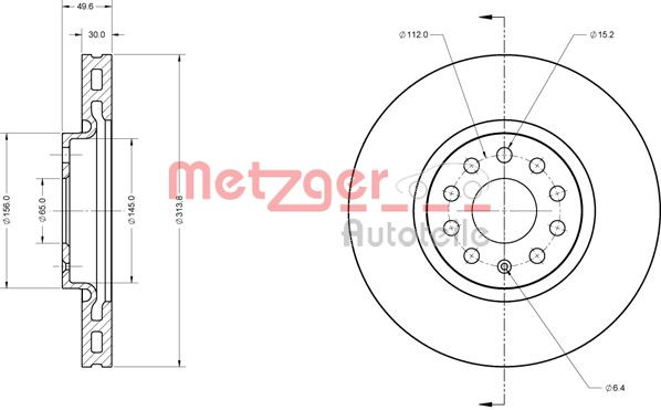 METZGER Bremsscheibe