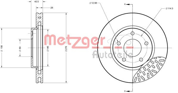 METZGER Bremsscheibe