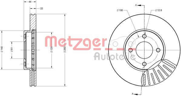 METZGER Bremsscheibe
