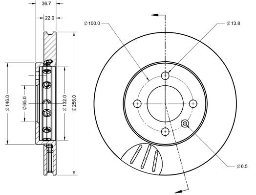 METZGER Bremsscheibe