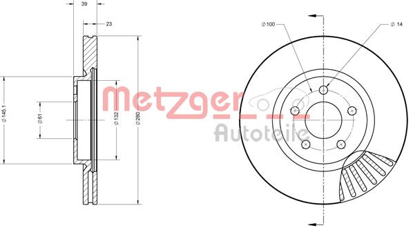 METZGER Bremsscheibe