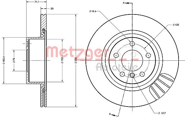 METZGER Bremsscheibe
