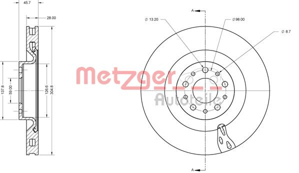 METZGER Bremsscheibe