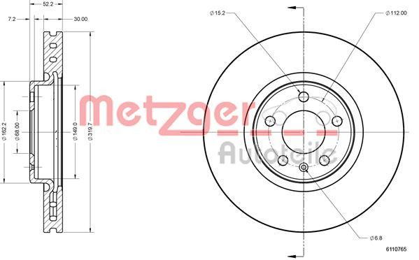 METZGER Bremsscheibe