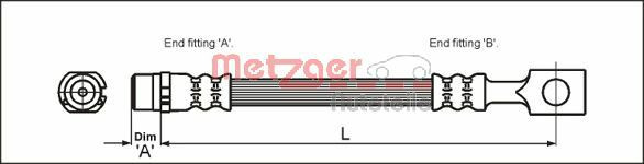 METZGER Bremsschlauch