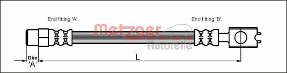 METZGER Bremsschlauch