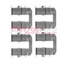 METZGER Zubehörsatz, Scheibenbremsbelag