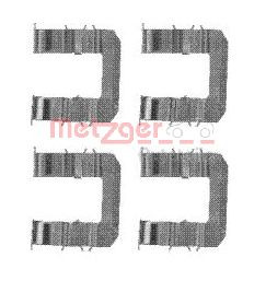 METZGER Zubehörsatz, Scheibenbremsbelag