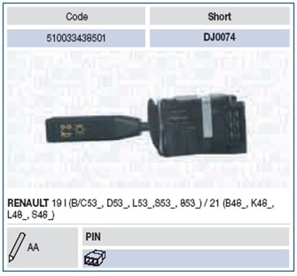 MAGNETI MARELLI Lenkstockschalter
