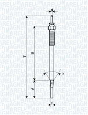 MAGNETI MARELLI Glühkerze