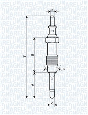 MAGNETI MARELLI Glühkerze