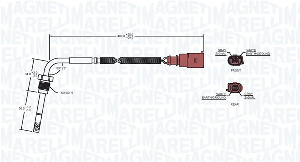 MAGNETI MARELLI Sensor, Abgastemperatur