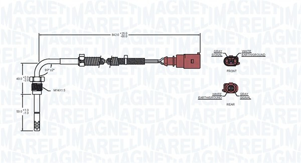 MAGNETI MARELLI Sensor, Abgastemperatur