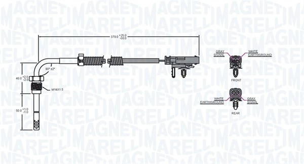 MAGNETI MARELLI Sensor, Abgastemperatur