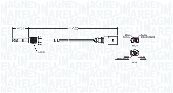 MAGNETI MARELLI Sensor, Abgastemperatur