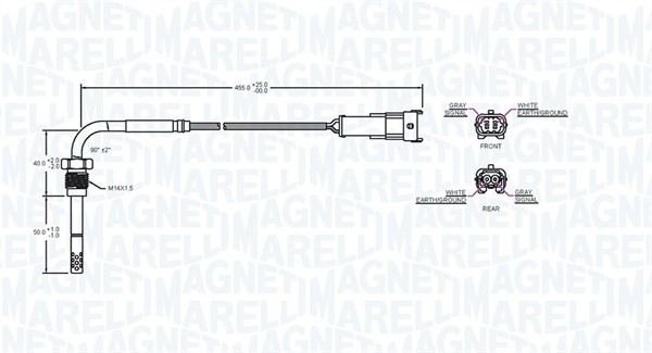 MAGNETI MARELLI Sensor, Abgastemperatur