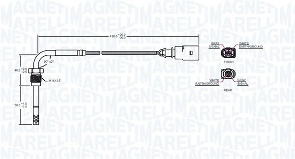 MAGNETI MARELLI Sensor, Abgastemperatur