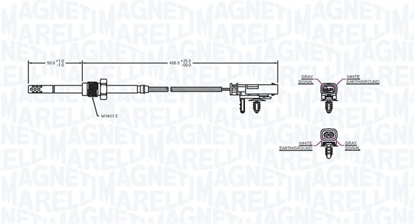MAGNETI MARELLI Sensor, Abgastemperatur