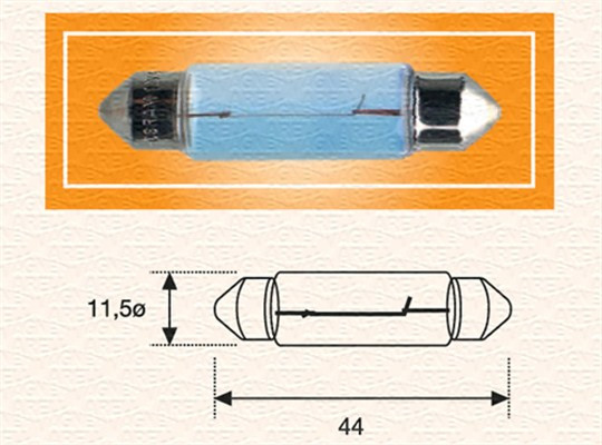 MAGNETI MARELLI Glühlampe, Kennzeichenleuchte