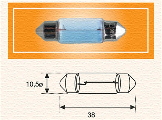 MAGNETI MARELLI Glühlampe, Kennzeichenleuchte