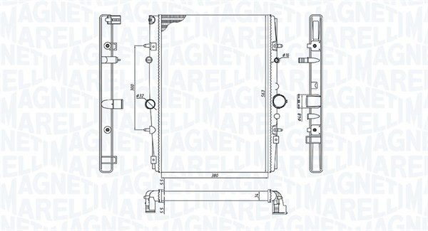 MAGNETI MARELLI Kühler, Motorkühlung