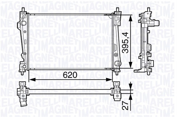 MAGNETI MARELLI Kühler, Motorkühlung