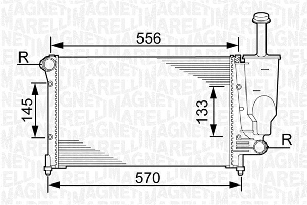 MAGNETI MARELLI Kühler, Motorkühlung