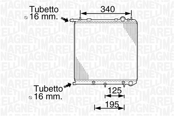 MAGNETI MARELLI Kühler, Motorkühlung