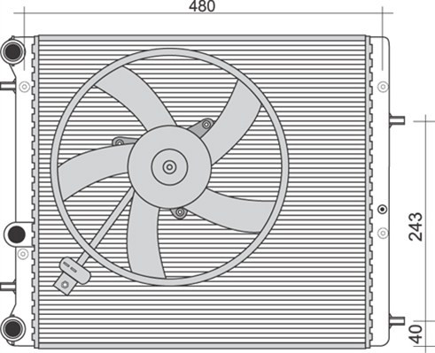 MAGNETI MARELLI Kühler, Motorkühlung