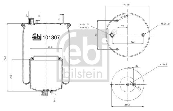 FEBI BILSTEIN Federbalg, Luftfederung