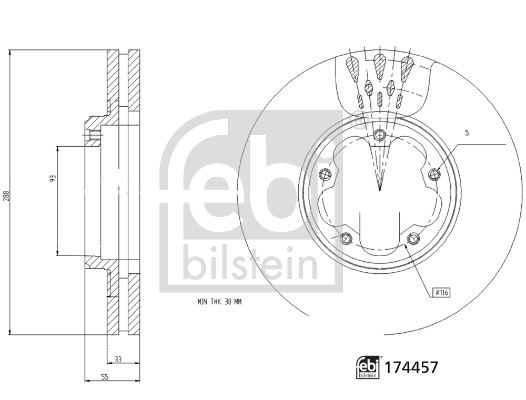 FEBI BILSTEIN Bremsscheibe