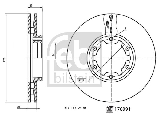 FEBI BILSTEIN Bremsscheibe