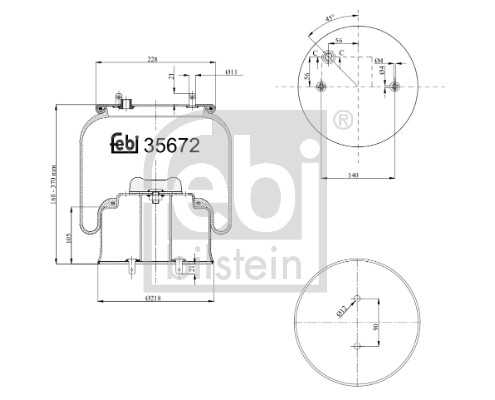 FEBI BILSTEIN Federbalg, Luftfederung