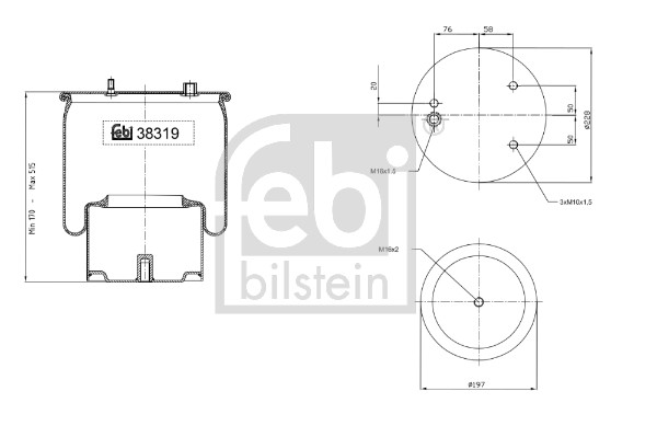 FEBI BILSTEIN Federbalg, Luftfederung