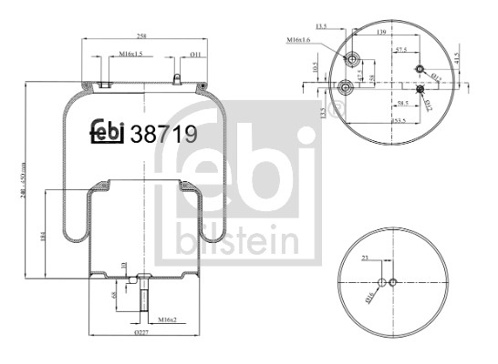 FEBI BILSTEIN Federbalg, Luftfederung