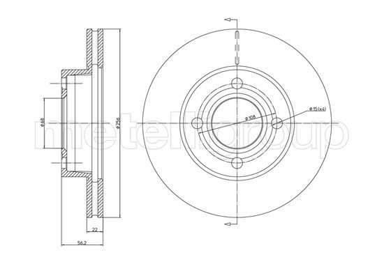METELLI Bremsscheibe
