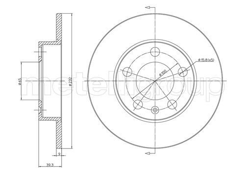 METELLI Bremsscheibe