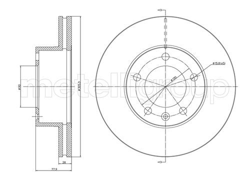 METELLI Bremsscheibe