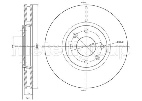 METELLI Bremsscheibe