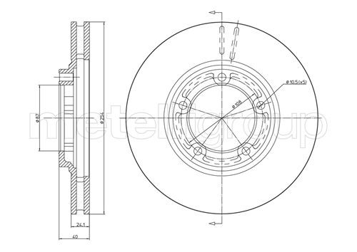 METELLI Bremsscheibe