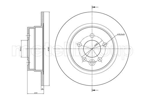 METELLI Bremsscheibe