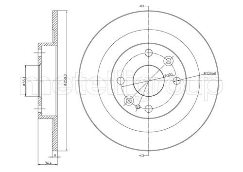 METELLI Bremsscheibe