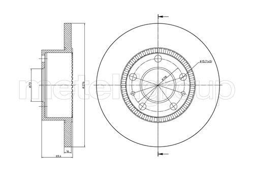 METELLI Bremsscheibe