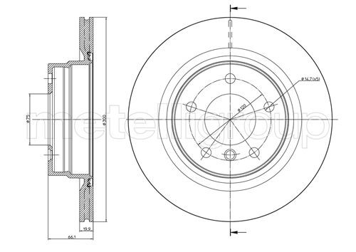 METELLI Bremsscheibe