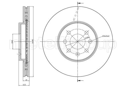 METELLI Bremsscheibe