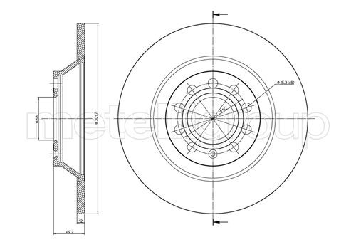 METELLI Bremsscheibe