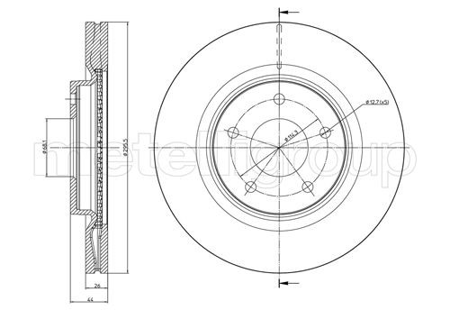 METELLI Bremsscheibe