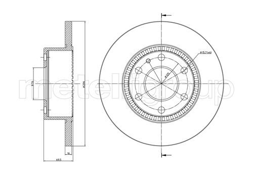 METELLI Bremsscheibe