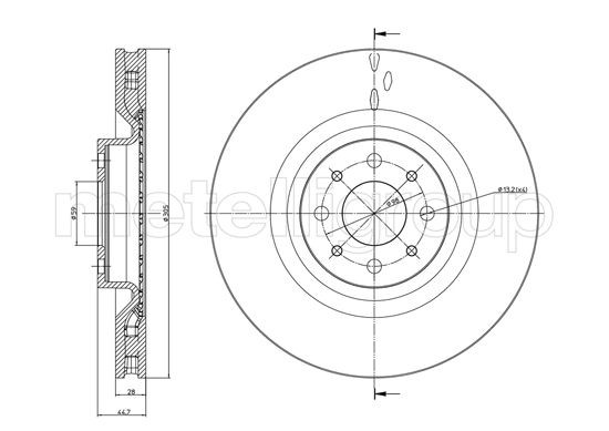METELLI Bremsscheibe
